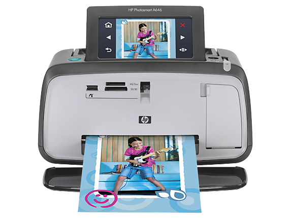 HP® Photosmart A646 Compact Photo Printer (CC001A#B1H)