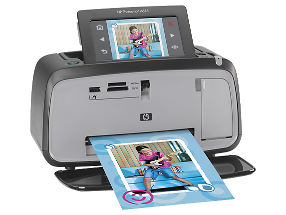 HP® Photosmart A646 Compact Photo Printer (CC001A#B1H)