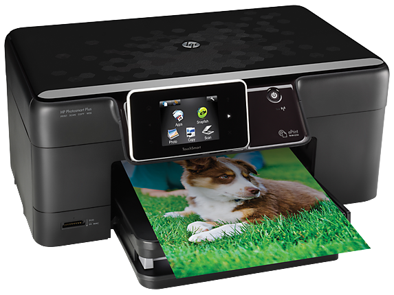 hp photosmart plus printer printing with no ink