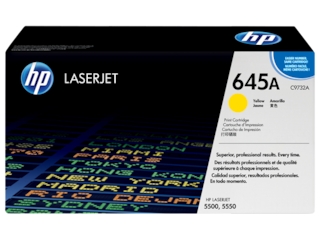 HP 645A Yellow Original LaserJet Toner Cartridge, C9732A