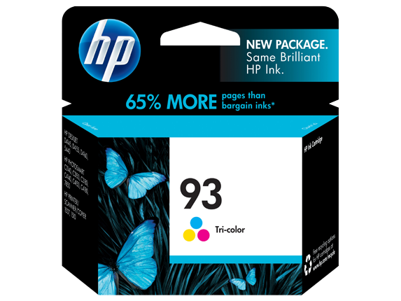 Ink Supplies, HP 93 Tri-color Original Ink Cartridge, C9361WN#140