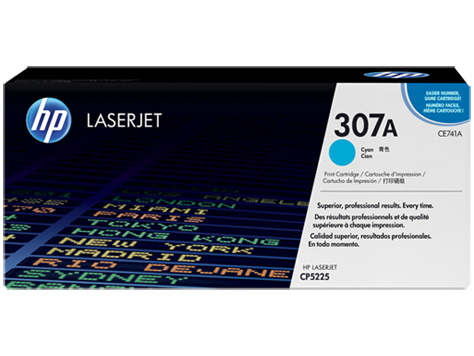 HP 307A CE741A ciánkék toner / festékkazetta Color Laserjet CP5225 nyomtatóhoz (7300 old.)