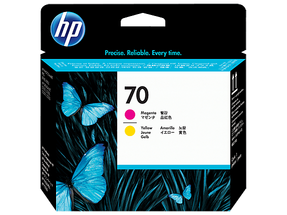 Ink Supplies, HP 70 Magenta and Yellow DesignJet Printhead, C9406A