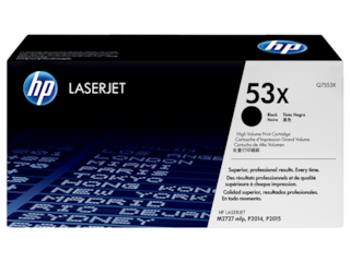 HP 53X High Yield Black Original LaserJet Toner Cartridge, Q7553X