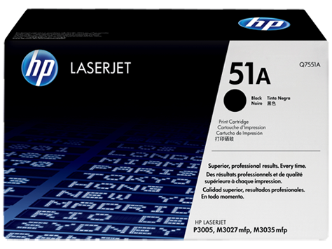 HP 51A Q7551A Fekete toner / festékkazetta Laserjet P3005 / M3035mfp / M3027mfp nyomtatókhoz (6500 old.)