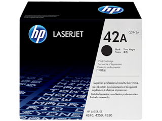 HP 42A Black Original LaserJet Toner Cartridge, Q5942A