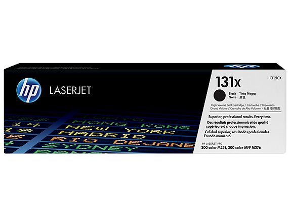 HP Laser Toner Cartridges and Kits, HP 131X High Yield Black Original LaserJet Toner Cartridge, CF210X