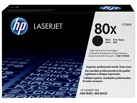 HP 80X CF280X LaserJet fekete toner  LaserJet Pro 401 425 nyomtatókhoz (6900 old.)