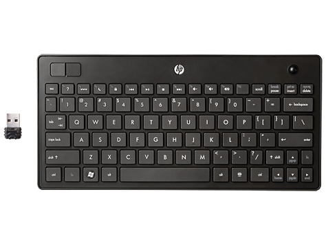 Teclado inalámbrico HP para entretenimiento