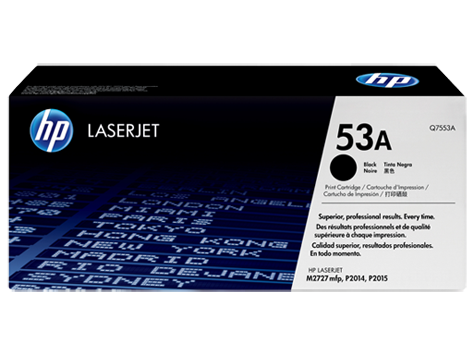 HP 53A Q7553A Fekete toner / festékkazetta Laserjet P2014 / P2015 / M2727 sorozatú nyomtatókhoz (3000 old.)