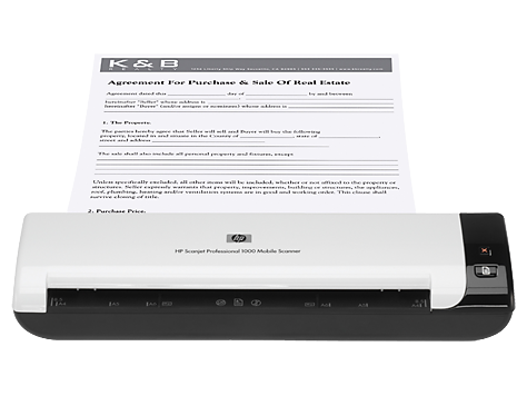 HP ScanJet Professional 1000 Mobile Scanner