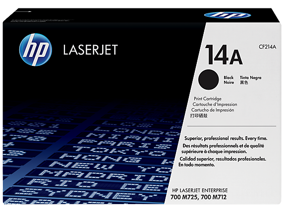 HP Laser Toner Cartridges and Kits, HP 14A Black Original LaserJet Toner Cartridge, CF214A