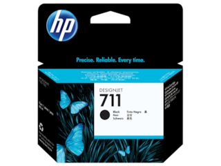 HP 711 80-ml Black DesignJet Ink Cartridge, CZ133A
