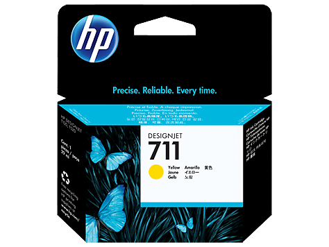 HP 711 CZ132A  sárga tintapatron eredeti CZ132A T120 T125 T130 T520 T525 T530 29 ml