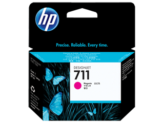HP® 711 29-ml Magenta DesignJet Ink Cartridge (CZ131A)