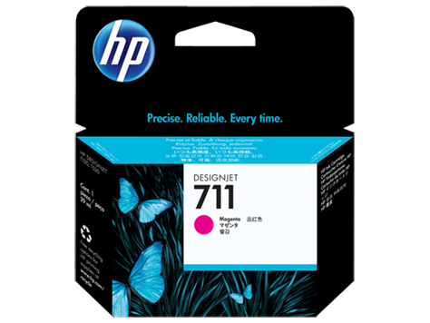 HP 711 CZ131AE bíbor tintapatron eredeti CZ131A T120 T125 T130 T520 T525 T530 29 ml