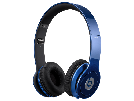 beats headphones dark blue