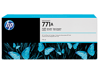 HP® 771A 775-ml Photo Black DesignJet Ink Cartridge (B6Y21A)