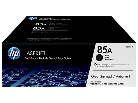 HP 85A CE285AD 2db 85A fekete toner / festékkazetta LaserJet P1102 M1132 M1212 M1217 nyomtatókhoz (2*1600 old.)