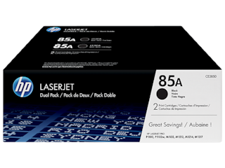 HP 85A 2-pack Black Original LaserJet Toner Cartridges, CE285D