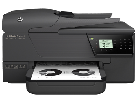 HP Officejet Pro 3620 svartvit e-allt-i-ett skrivarserie