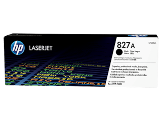 HP 827A Black Original LaserJet Toner Cartridge, CF300A