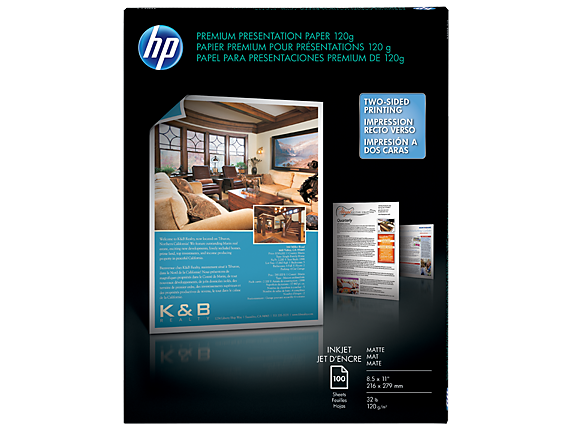 hp presentation paper 120g glossy