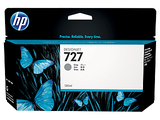 HP 727 130-ml Gray DesignJet Ink Cartridge, B3P24A