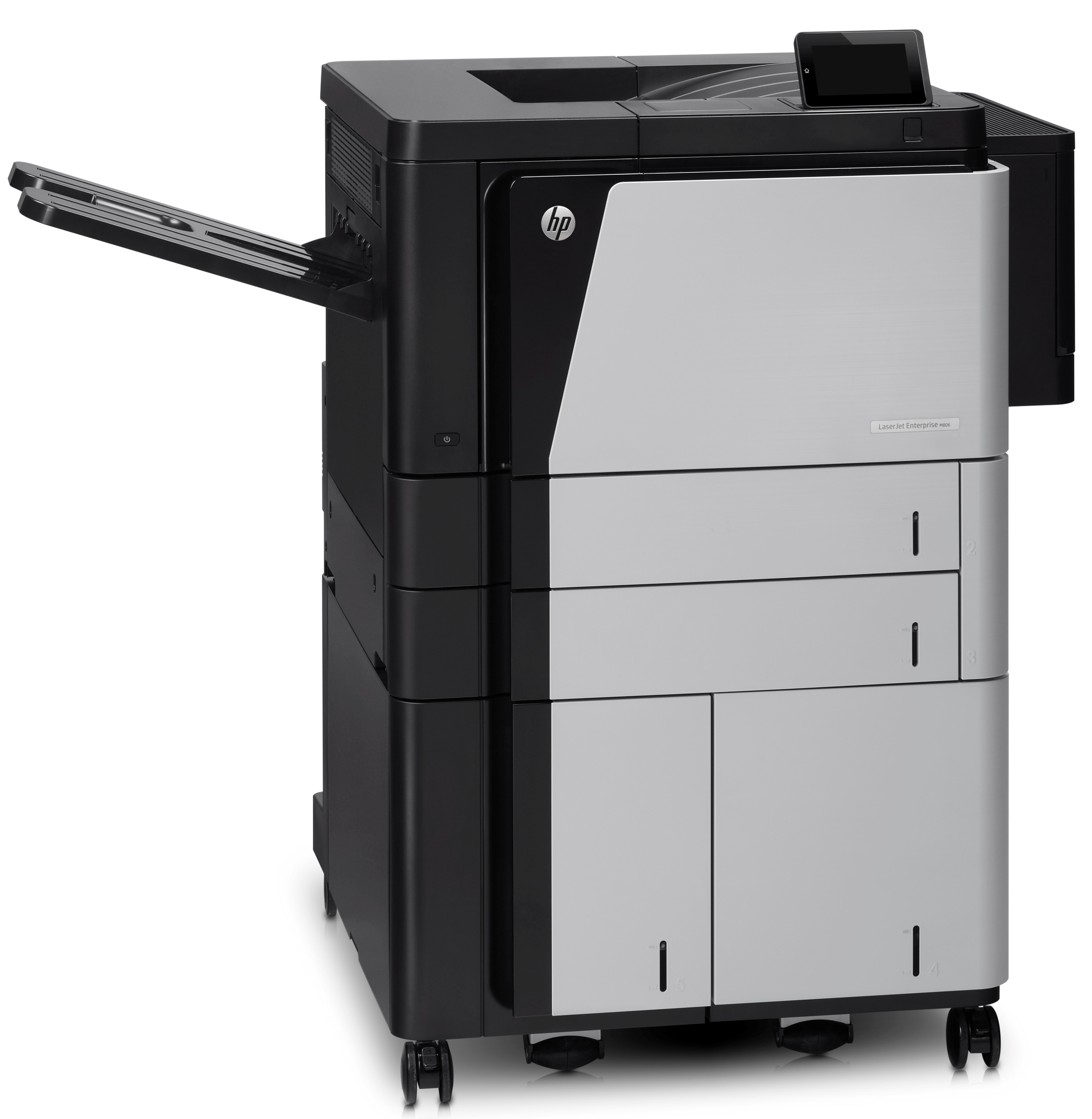 HP LaserJet M806x+ Floor Standing Laser Printer - Monochrome - 56 ppm Mono - 1200 x 1200 dpi Print -...