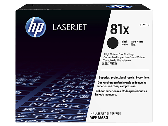 HP 81X High Yield Black Original LaserJet Toner Cartridge, CF281X