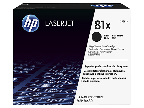 HP Laser Toner Cartridges and Kits, HP 81X High Yield Black Original LaserJet Toner Cartridge, CF281X