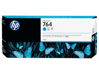 HP 764 300-ml Cyan DesignJet Ink Cartridge, C1Q13A