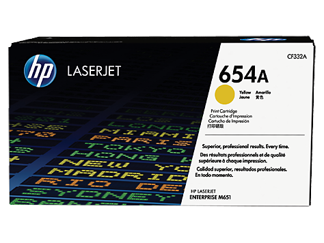 HP 654A CF332A sárga toner / festékkazetta LaserJet M651 (15000 old.)