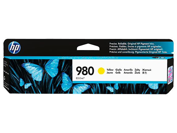 HP® 980 Yellow Original Ink Cartridge (D8J09A)