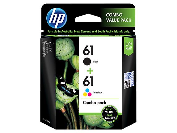 Image for HP 61 2-pack Black/Tri-color Original Ink Cartridges from HP2BFED
