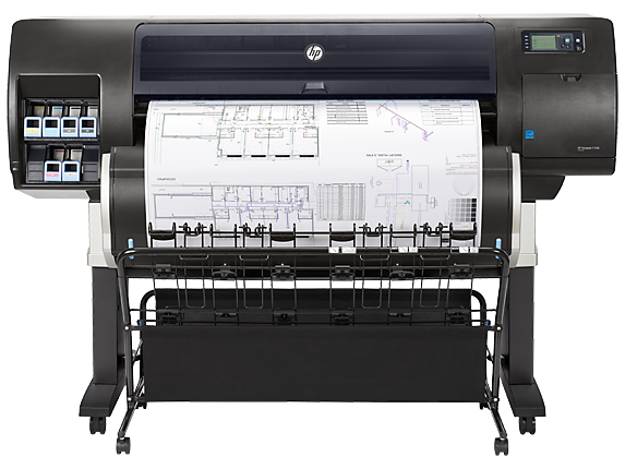 , HP DesignJet T7200 42-in Production Printer with Encrypted Hard Disk