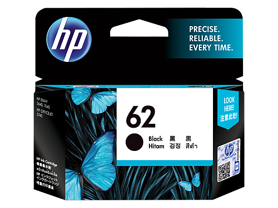 Image for HP 62 Black Original Ink Cartridge from HP2BFED