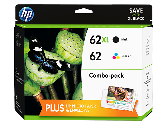 Hp 62xl High Yield Black62 Tri Color Original Ink Cartridge Content Value Pack Hp® Canada 4762