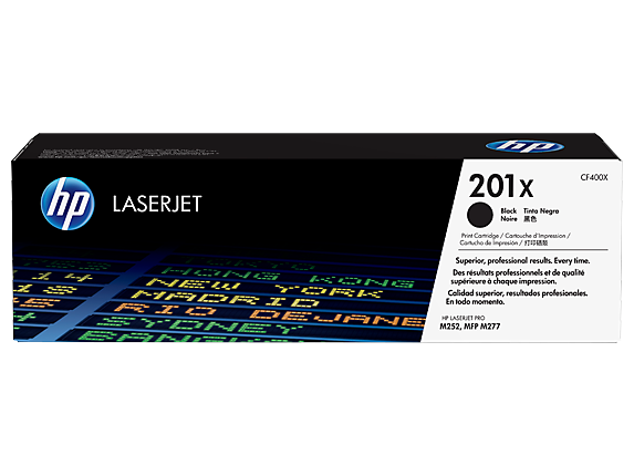 HP Laser Toner Cartridges and Kits, HP 201X High Yield Black Original LaserJet Toner Cartridge, CF400X