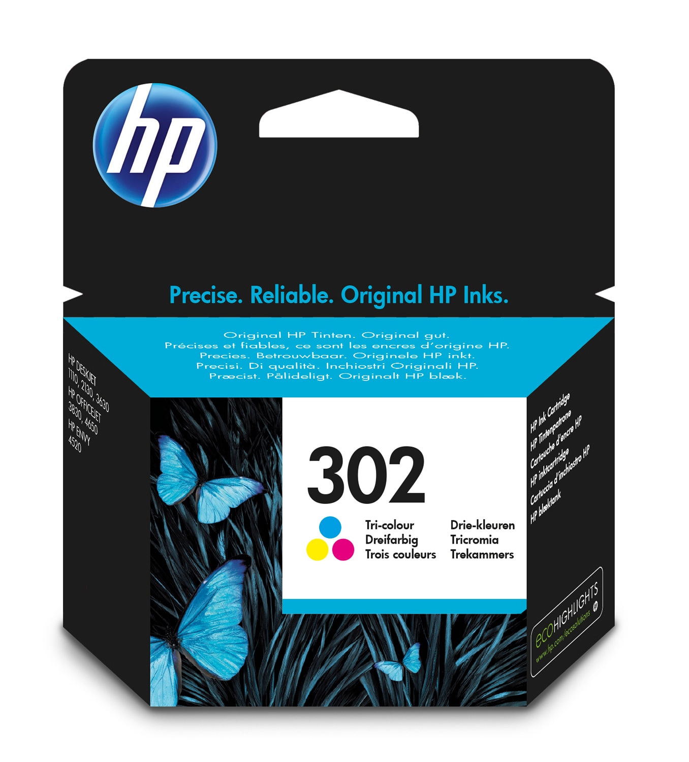 HP 302 XL Remanufactured Ink Cartridges - High Capacity Black & Tri-Colour  3-Pack Ink Cartridges - Compatible For (F6U68AE, F6U67AE, HP 302XL, 302XL)  - Best Office Supplies Ltd