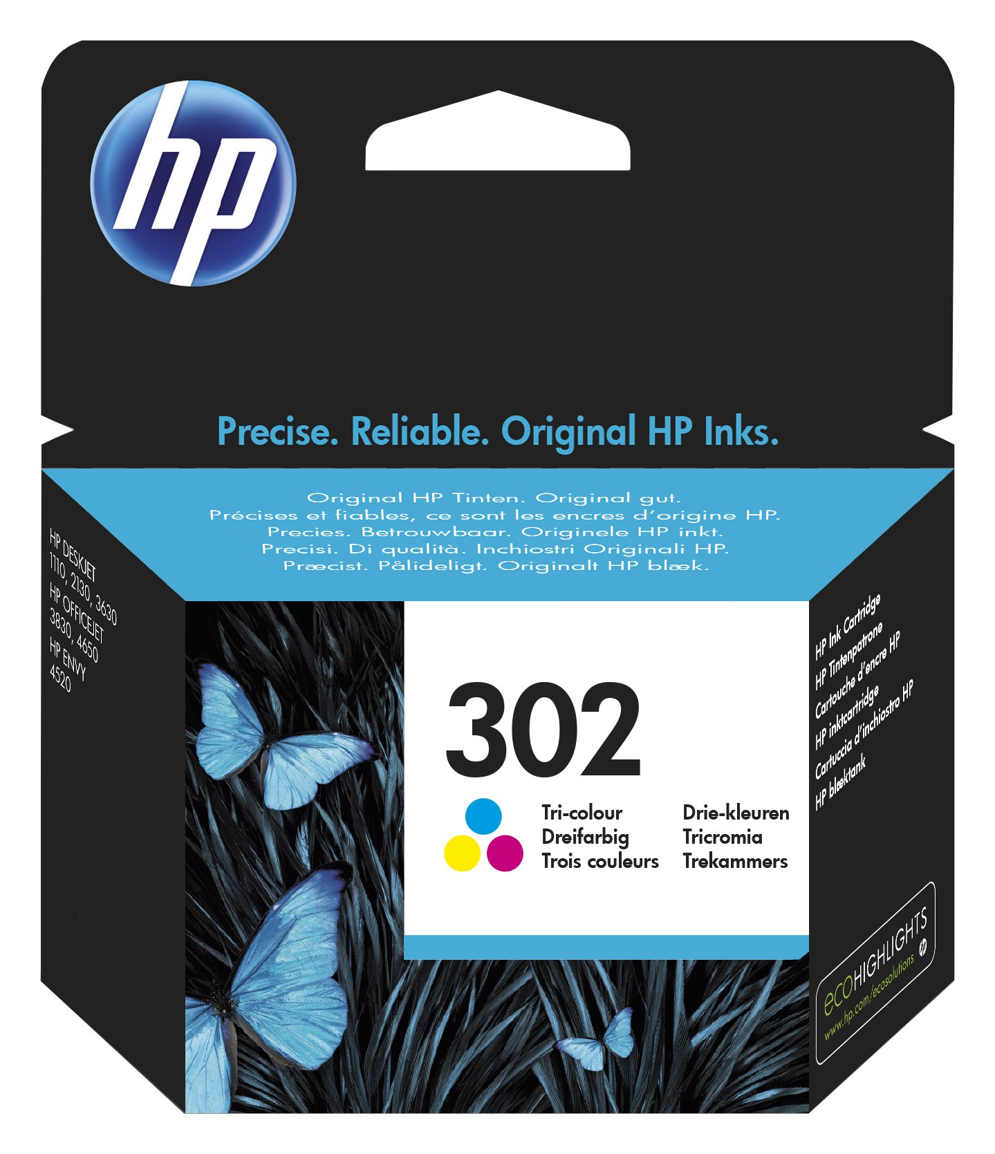 HP 302 Tri-color Original Ink cartridge