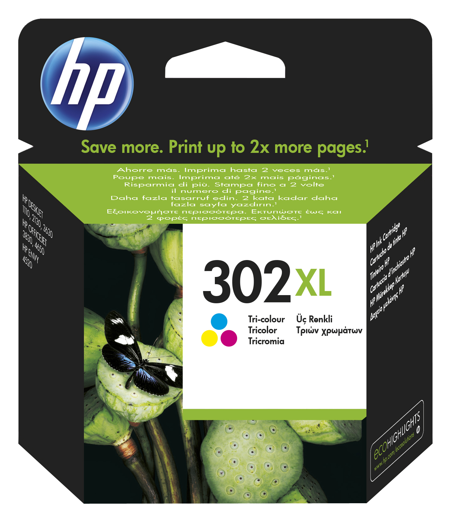 Cartouche d'encre trois couleurs HP 305 authentique