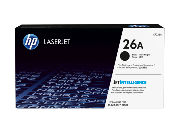 HP Laser Toner Cartridges and Kits, HP 26A Black Original LaserJet Toner Cartridge, CF226A