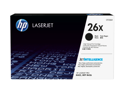 HP 26X CF226X nagy kapacitású fekete eredeti LaserJet M402 M426 tonerkazetta (9000 old.)