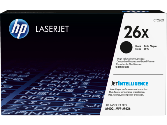 HP® 26X High Yield Black LaserJet Toner Cartridge (CF226X)