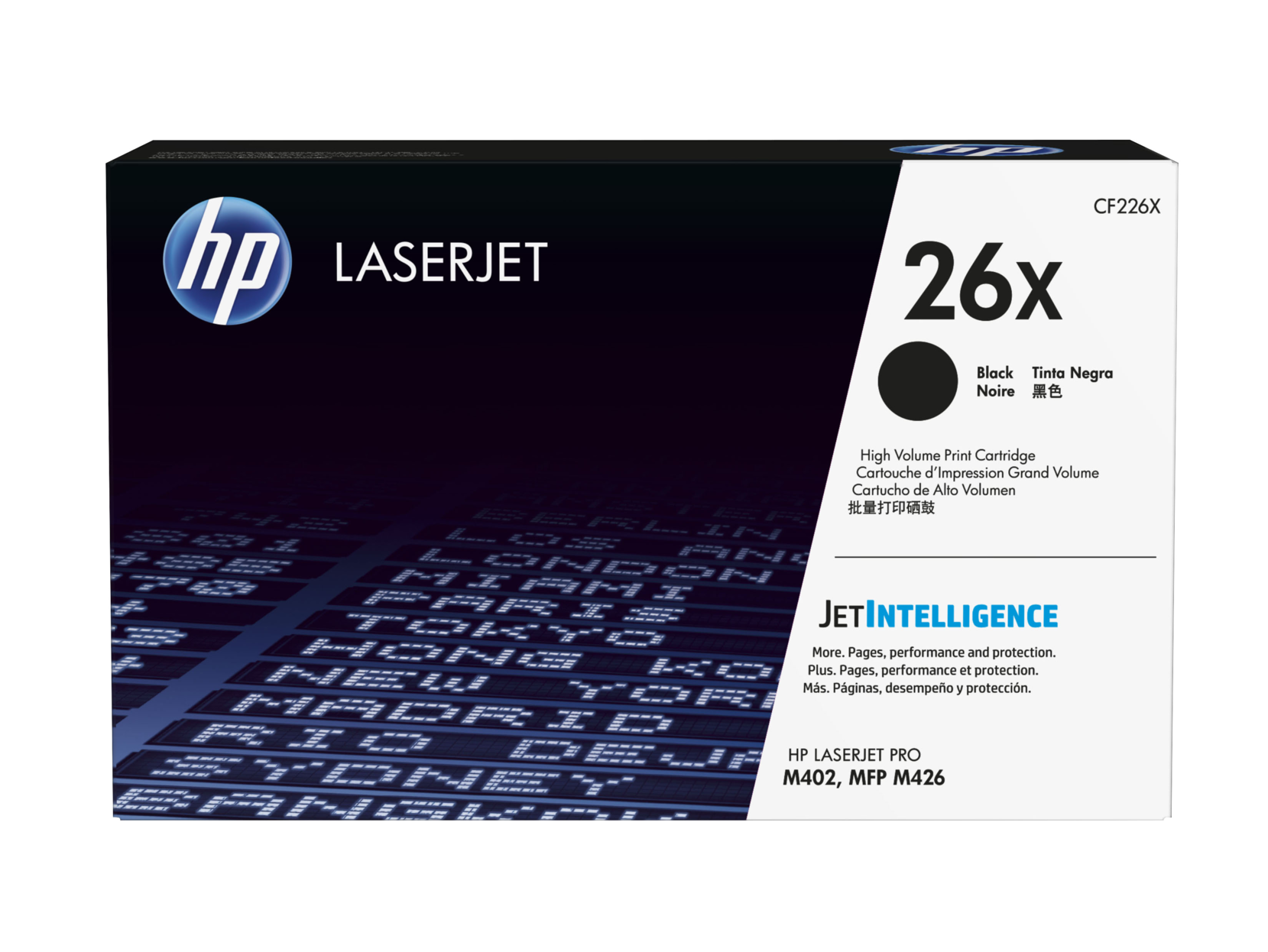 HP 26X High Yield Black Original LaserJet Toner Cartridge, CF226X