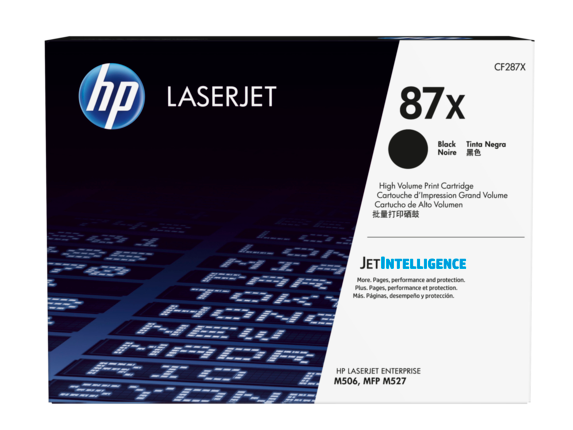 HP Laser Toner Cartridges and Kits, HP 87X High Yield Black Original LaserJet Toner Cartridge, CF287X