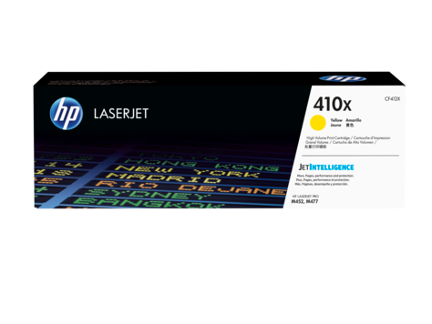 HP 410X CF412X nagy kapacitású sárga eredeti LaserJet M377 M452 M477 tonerkazetta (5000 old.)