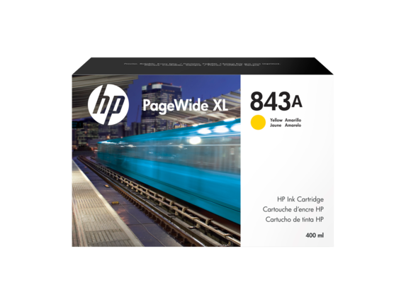 Image for HP 843A 400-ml Yellow PageWide XL Ink Cartridge from HP2BFED