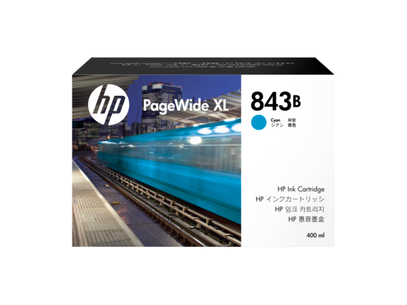 Image for HP 843B 400-ml Cyan PageWide XL Ink Cartridge from HP2BFED